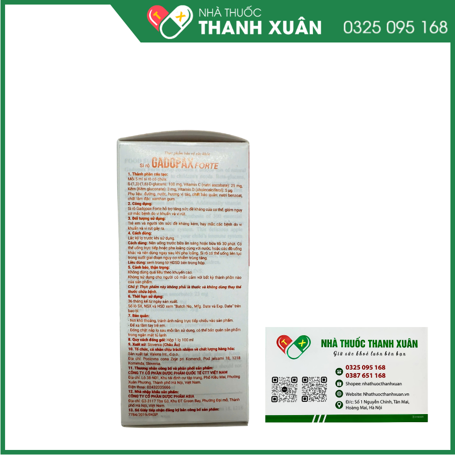 Gadopax Forte hỗ trợ tăng cường sức đề kháng cho cơ thể